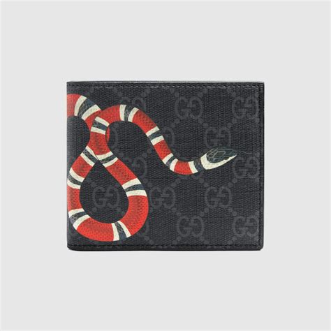 how much is gucci snake wallet|Portafoglio in GG Supreme con Kingsnake .